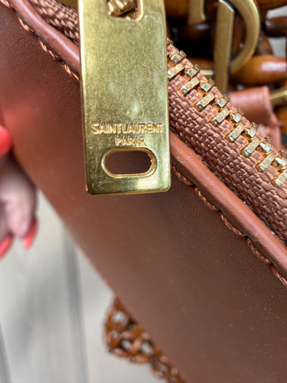 YSL Wooden Bead tote bag LE (read description) - Picture 7 of 11
